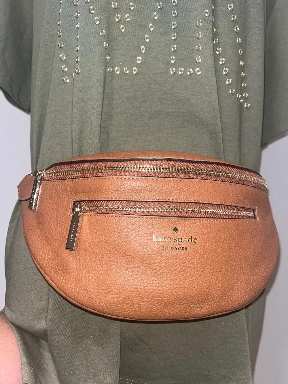 Kate Spade Leila Tan Leather Belt Bag